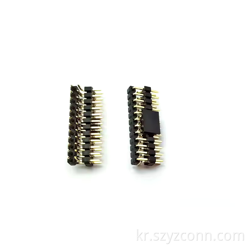 2.54mm 피치 핀 헤더 이중 행 Right2x1P~1x40P (3) 2.54mm Pitch Pin Header Dual Row Right2x1P~1x40P (3)